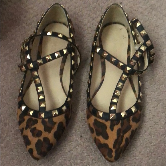 Wild Diva Shoes - Leopard Flats
